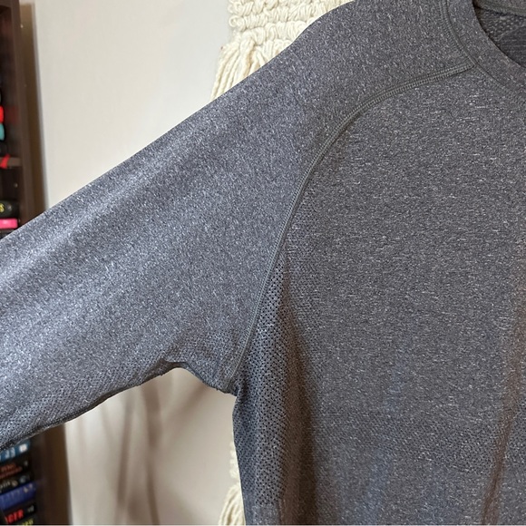 LULULEMON men's heathered gray Metal Vent long sleeve tee M - Picture 4 of 9